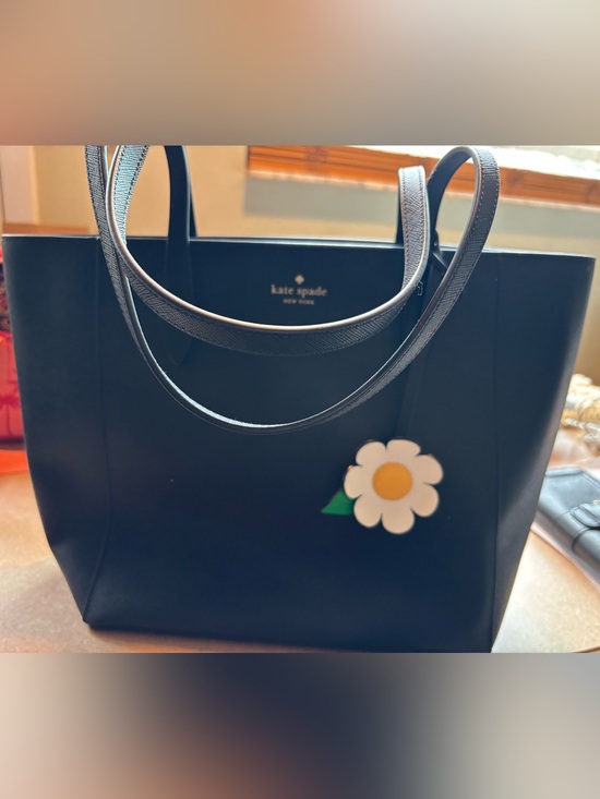 kate spade Handbags - Kate Spade Black Tote with Daisy Charm